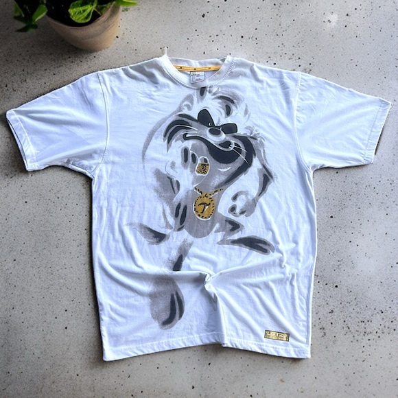 LOT 29 Taz Tasmanian Devil Looney tunes y2k 00s Vintage Graphic Tee Shirt‎ 3XL - Picture 1 of 9